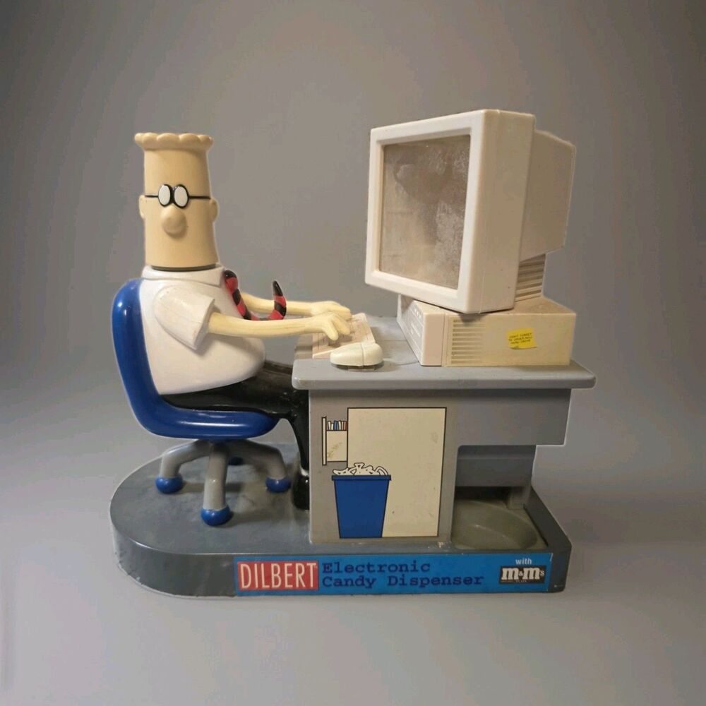 DILBERT Electronic M&M Candy Machine Dispenser Computer Office Desk Nonworking